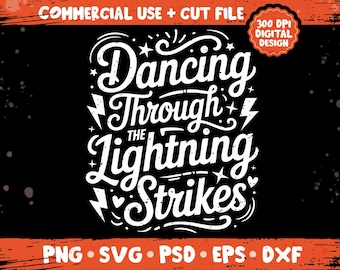 Bailando entre relámpagos png svg, Cita "El cielo es opalita", Diseño "La vida de una corista", Paquete de camisetas de concierto de moda png