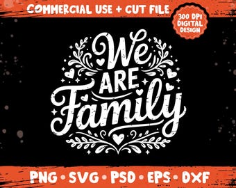 Vi är familj png svg, familjeåterföreningsteamdesign, tillsammans familjeskjortor firande bunt png