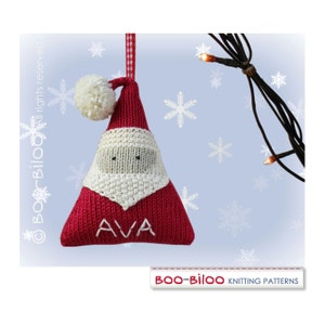 Santa Claus Knitting Pattern. Christmas decoration / holiday ornament