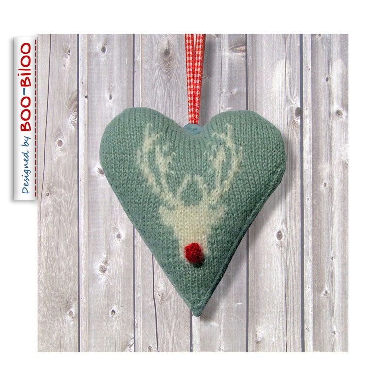 Stag Heart Christmas decoration ornament Etsy