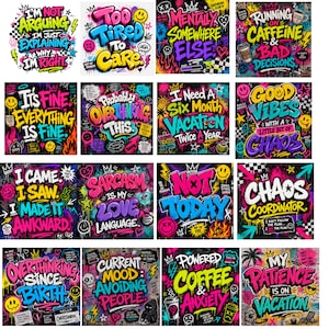 Features and benefits graphic highlighting 300 DPI quality, transparent PNG files, instant download access, commercial use, and high-resolution graffiti artwork.
