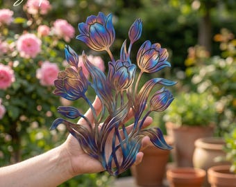静物油絵。チューリップの花瓶の絵。絵画アート。 - Etsy 日本