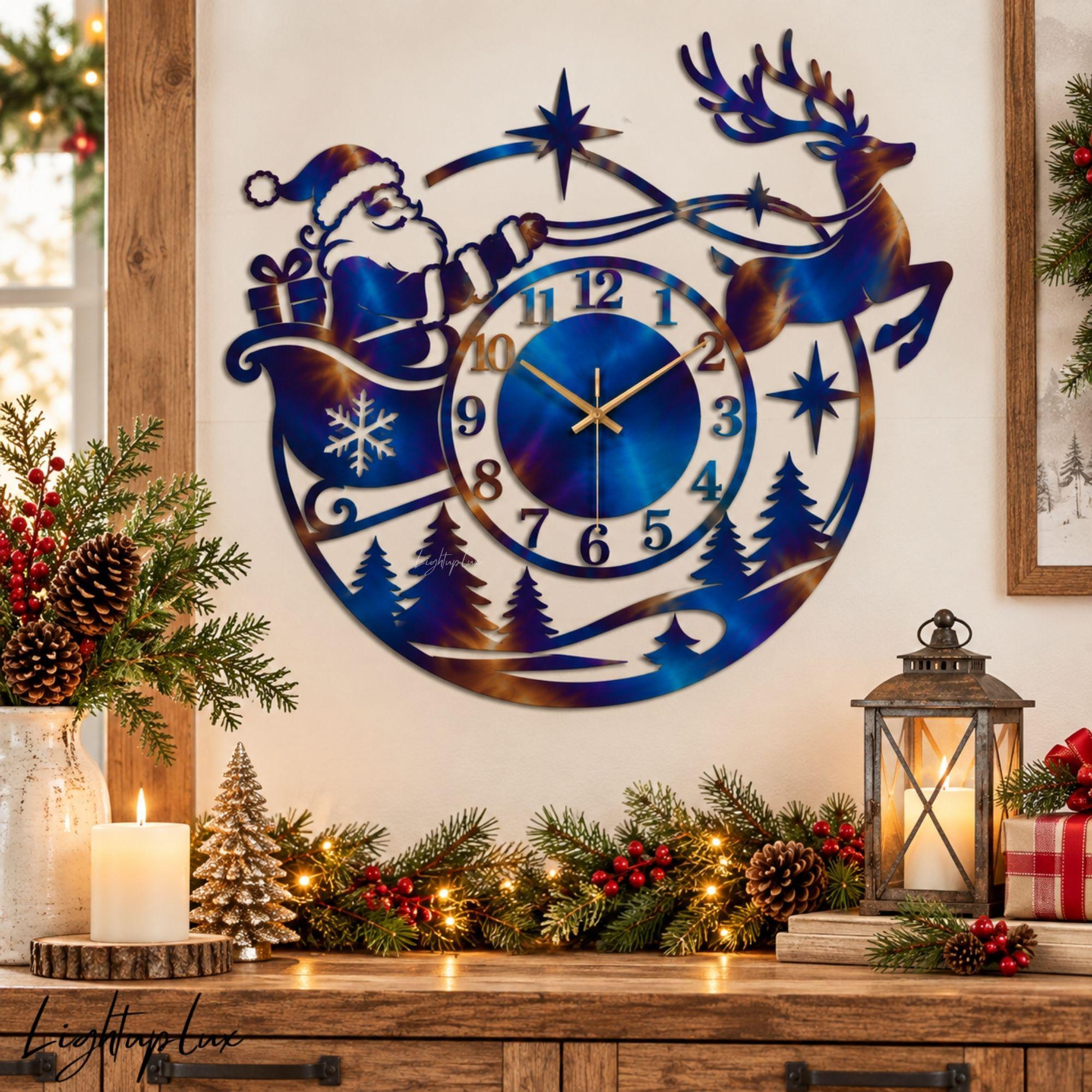 Sleigh Wall Clock - Etsy