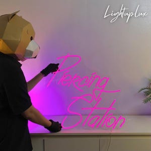 Piercing Station Neon Sign | Custom Led Sign For Piercing Studio Wall Art | Piercing Shop Wall Decor | Open Tattoo Shop Sign | Piercer Gift