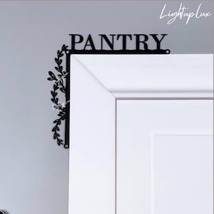 Pantry Door Corner Metal Wall Art | Pantry Doorframe Corner Wall Decor| Pantry Door Topper | Pantry Door Hanging Door Decoration