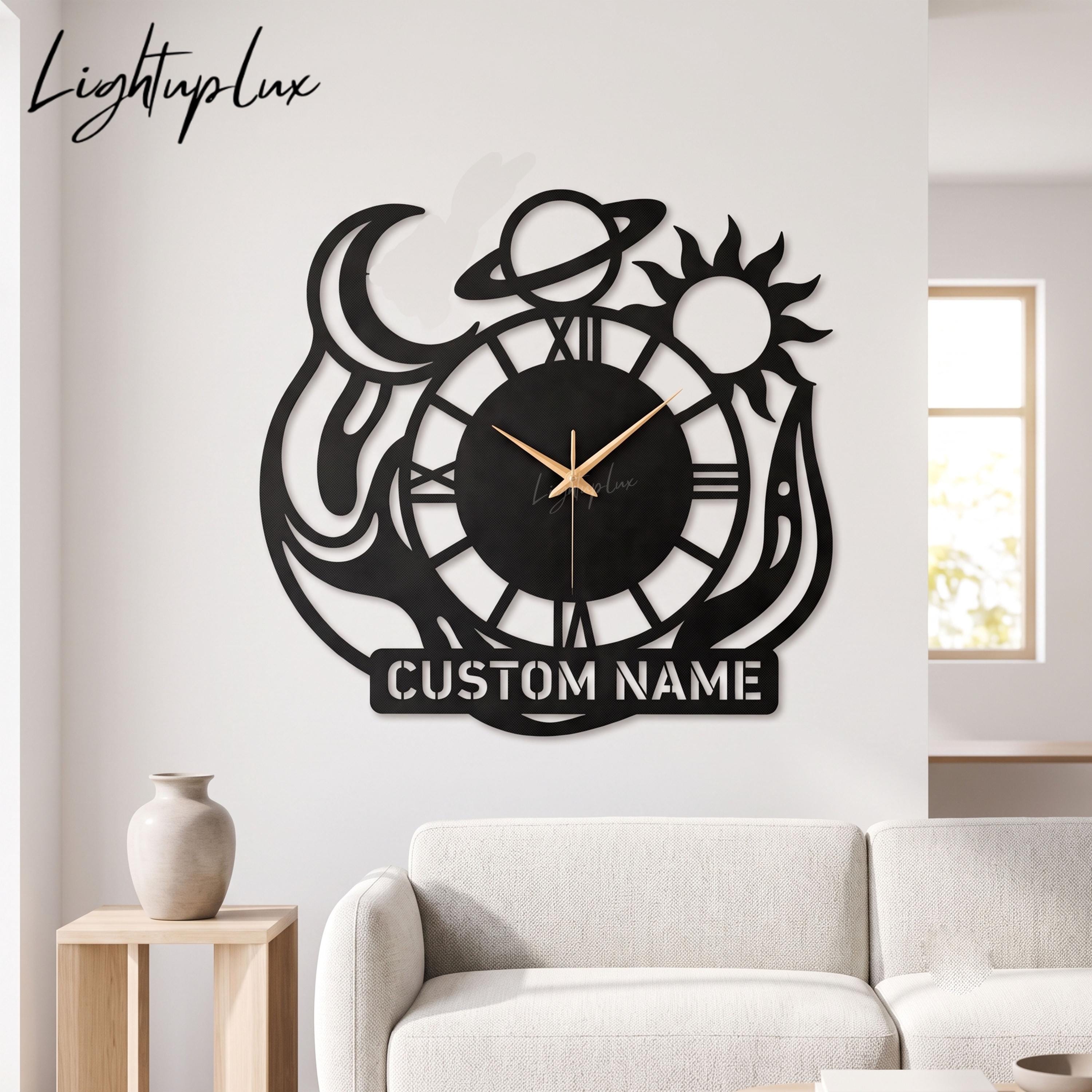 Saturn Wall Clock - Etsy