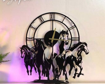 Orologio Da Parete Rotondo 25cm, Giraffe Il Tour A Piedi