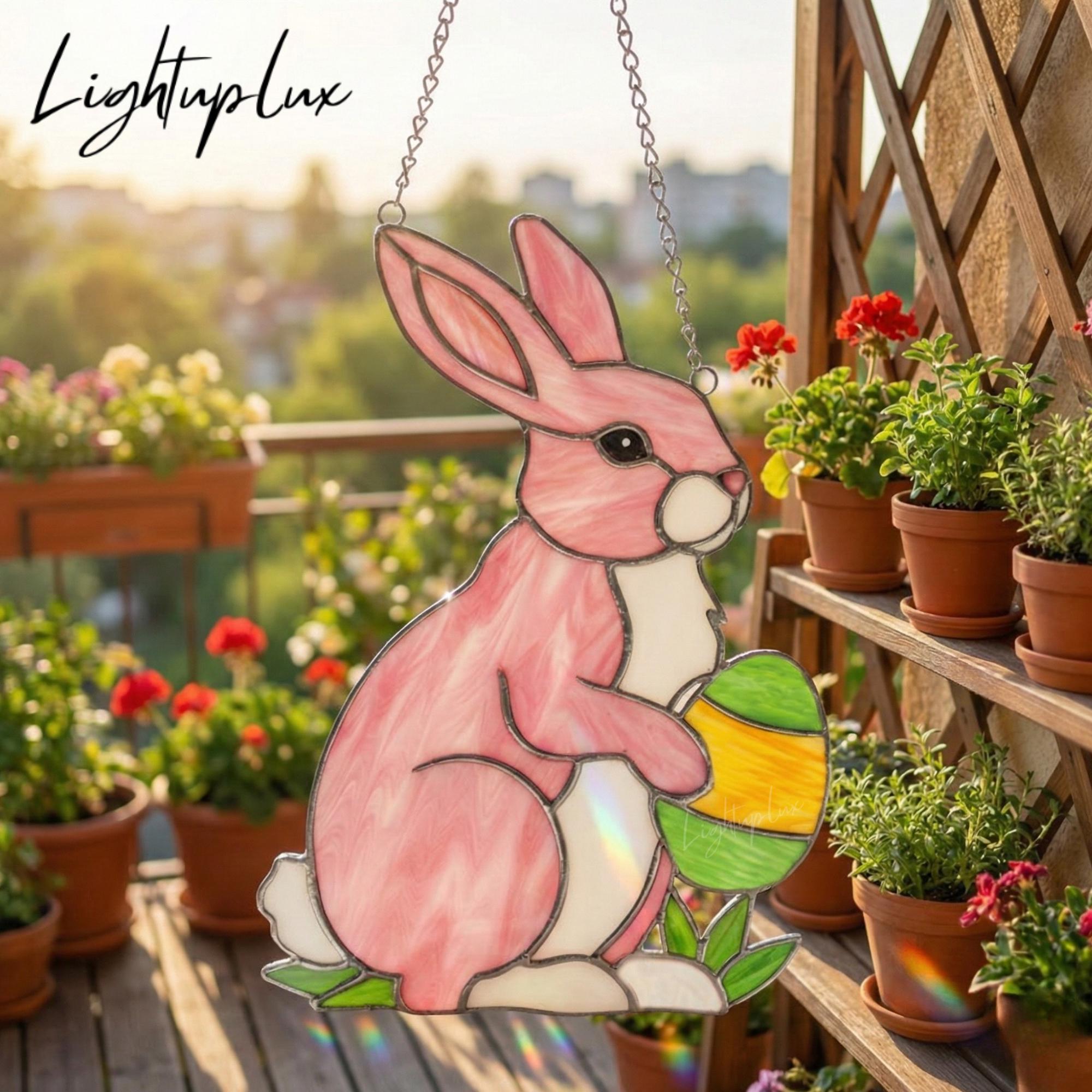 Stained Glass Bunny - Etsy