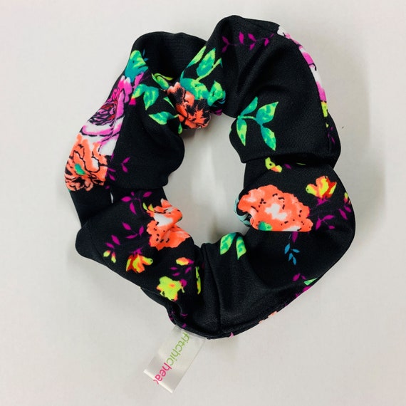 No Line Floral Scrunchie Soft Hair Accessory Vsco Girl Etsy