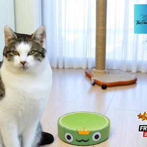 Cartoon Pattern Cat Scratcher | Durable Sisal Claw Toy | Kitty Scratching Post | Pet Nest for Cats | Fun Entertainment for Kitties