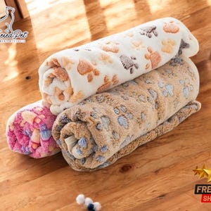Soft and Warm Pet Blanket | Cute Cartoon Mat | Cozy Coral Fleece Bedding | Washable Indoor Pad for Cats & Dogs | Durable and Lightweight