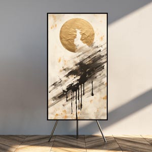 Impresión de arte mural de "As of Coins" de Samurai Shadows Deck - Impresión Giclée de bellas artes - Riqueza, prosperidad, abundancia - Tamaños personalizados disponibles