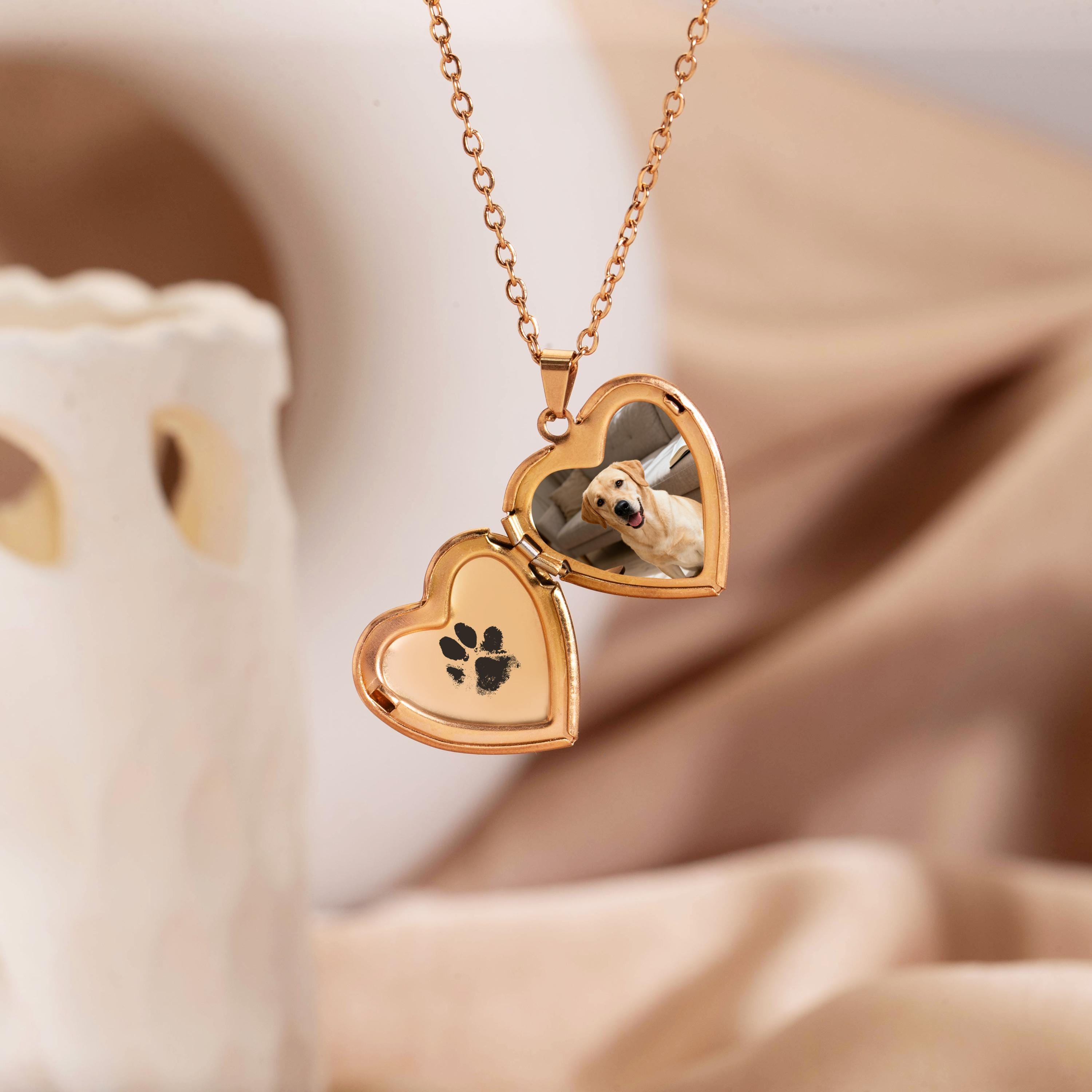 Collana Portacenere Per Peli Di Animali | Medaglione A Forma Di Cane Per Ricordare Il Tuo Amato Pet, Regalo Per Lutto