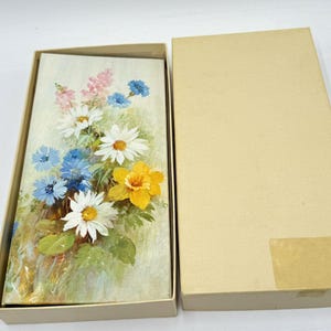 Vintage Hallmark Floral Design Photo Album New NOS 1980&#39;s Photo size 3.5x3.5