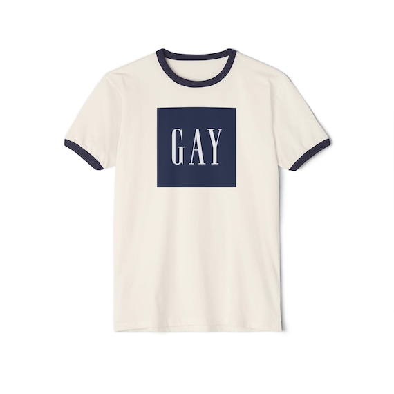 レトロゲイリンガーTシャツ：ヴィンテージプライドパロディシャツ 