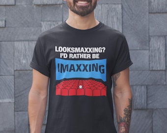 Prefiero estar viendo IMAXx en el cine. Camiseta divertida para cinéfilos y amantes del cine.