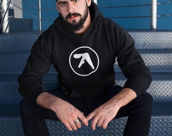 Sudadera con capucha Aphex Twin Logo / Variaciones monocromáticas, camuflaje y negro/blanco clásico
