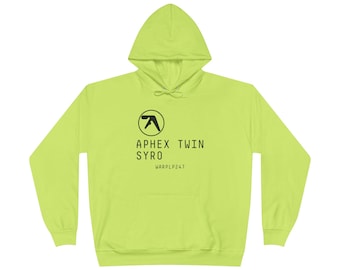 Sudadera con capucha Aphex Twin Syro: sudadera de música electrónica verde neón