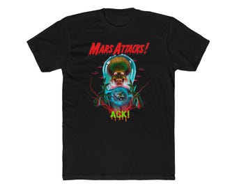 Camiseta gráfica Mars Attacks: Camiseta retro de ciencia ficción de los 90
