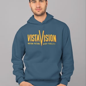VistaVision Vintage Hoodie: Retro Cinema Graphic Pullover