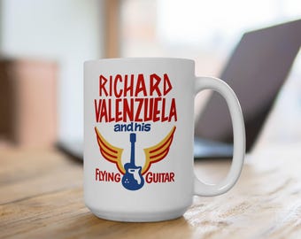 Taza retro de Ritchie Valens: taza de café de cerámica inspirada en La Bamba