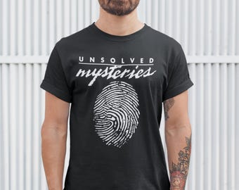 Camiseta vintage de misterio sin resolver: camiseta retro de crímenes reales