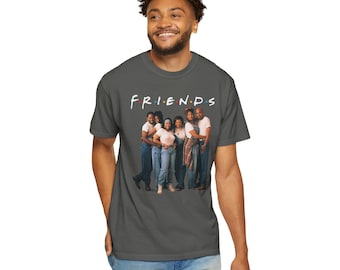 Camiseta Living Single Mashup: Camiseta negra de fan de comedia de los 90