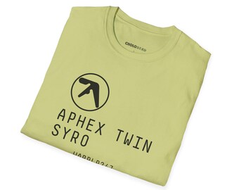 Aphex Twin Syro T-shirt: Faded Neon Green Electronic Music Tee - Etsy