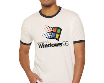 Camiseta retro de Windows 95 con timbres: camiseta gráfica con nostalgia de los 90