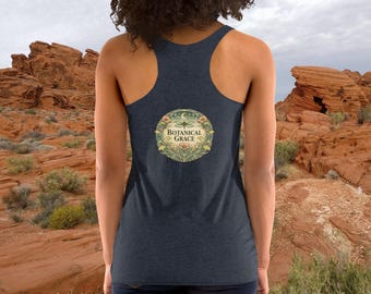 Botanical Grace Racerback Tank | Women’s Logo Tank Top