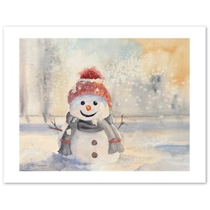 Notitiekaarten Sunny Snowman
