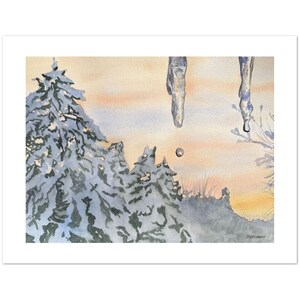Tarjetas de notas de Winter's Edge (paquete de 10)
