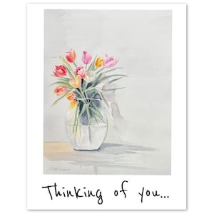 Bloemenboeket Thinking of You-kaarten (pak van 10)
