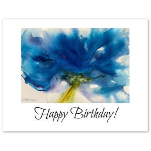 Cartão de aniversário em aquarela Burst (pacote com 10)