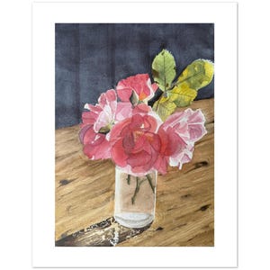 Notitiekaarten met begonia's (10 stuks)