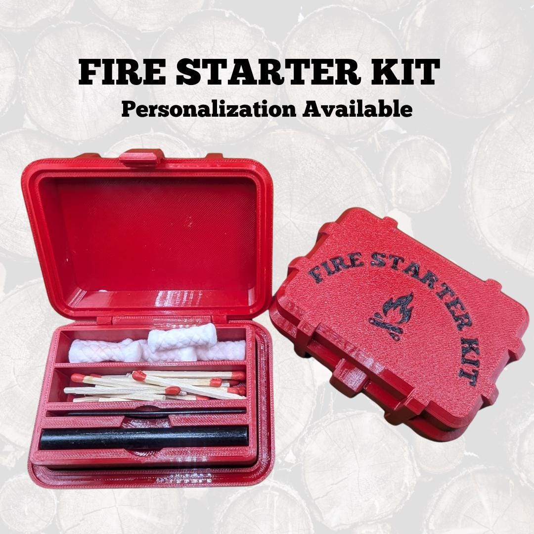 Personalized Fire Starter Kit – Compact Camping Emergency Kit - Etsy