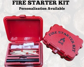 Personalized Fire Starter Kit – Compact Camping Emergency Kit