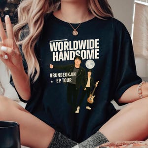 Worldwide Handsome Runseokjin Tour Shirt, Kpop Concert Outfit Shirt, Korean Gifts