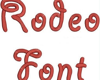 Rodeo Alphabet Embroidery Machine Font Monogram Designs 163