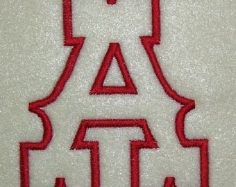 Western Embroidery Machine Applique Alphabet Monogram Font Set 156