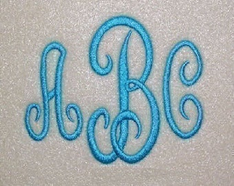 Classic Embroidery Machine Monogram Alphabet Font Set 161 - INSTANT DOWNLOAD