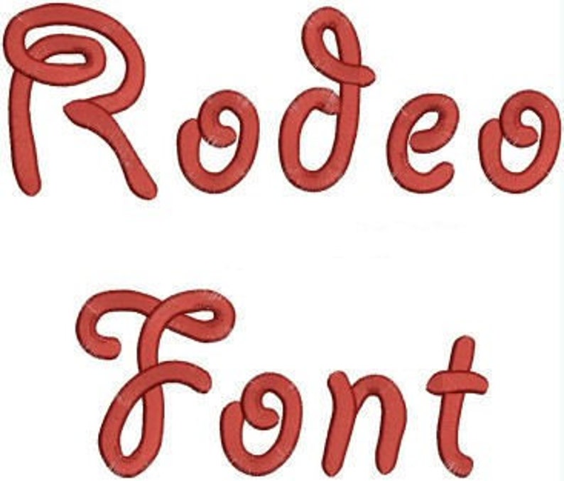 Rodeo Alphabet Embroidery Machine Font Monogram Designs 163 | Etsy
