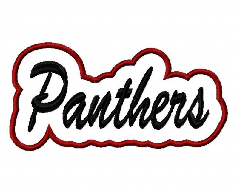 Panthers Embroidery Designs Letters Prairie View AM Panthers
