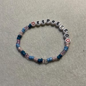 Sabrina Carpenter Espresso beaded friendship bracelet jewelry