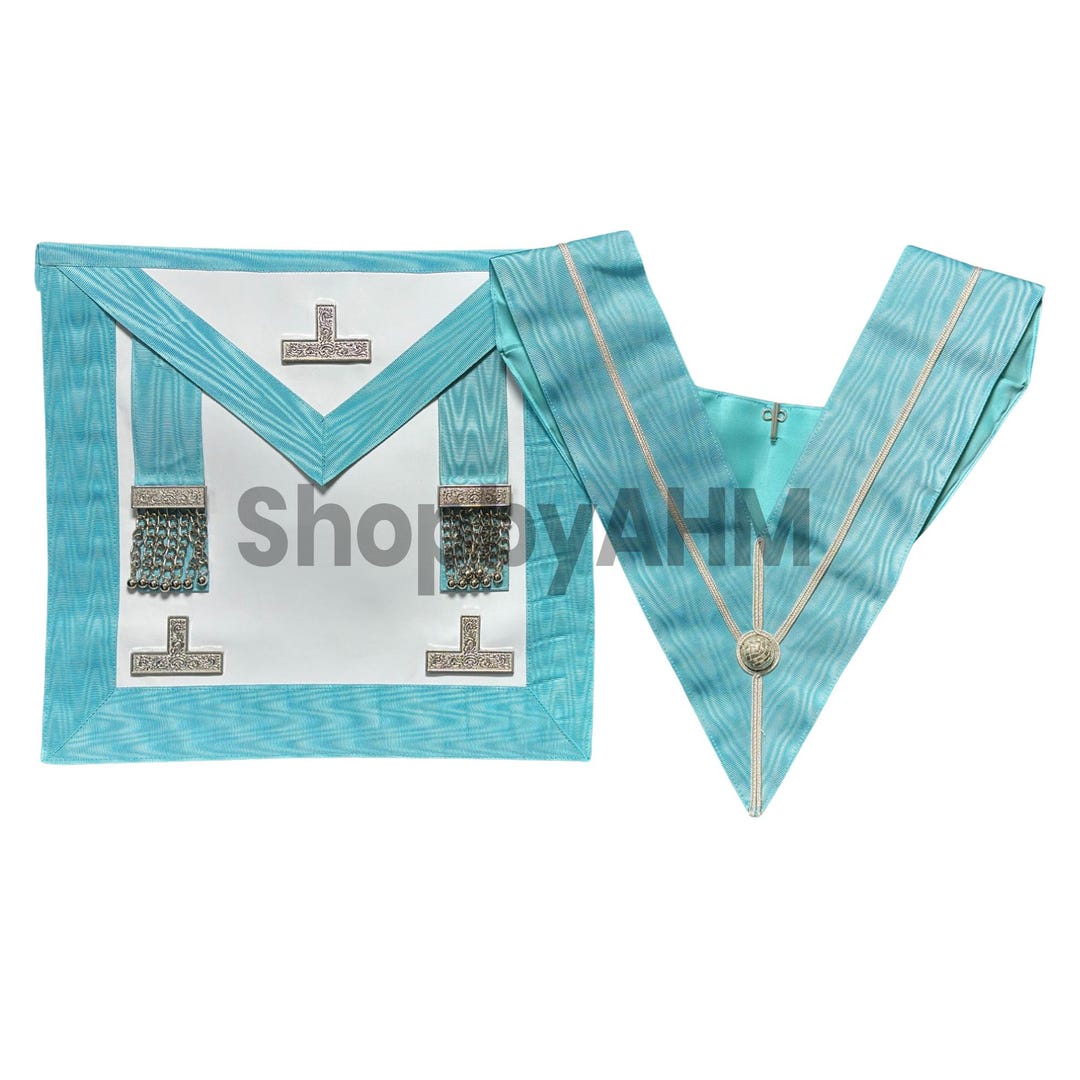 Masonic Regalia Craft Worshipful Mason Wm Apron Past Master In Real - Foto 7