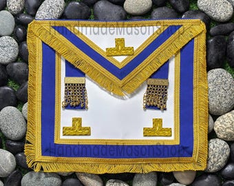 Freimaurer Masonic Leder Schürze - Craft Provincial Full-Dress Regalia