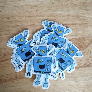 Beep Beep Robot Sticker| GT Creations Collection