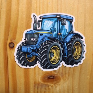 Blue Tractor Sticker| Farm Sticker| Farm Equipment