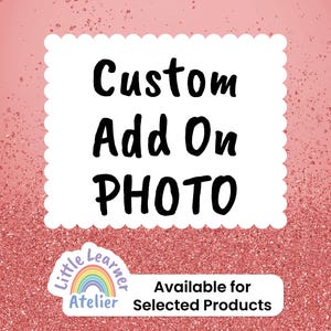 Photo Customization Add-On | Personalized Digital Files | Custom Photo for Invitations, Printables, Labels, and More