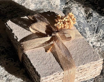 Handmade Rustic Deckled Edge Paper using Coffee Ground - Natural DIY Wedding Invitations (5'x7')